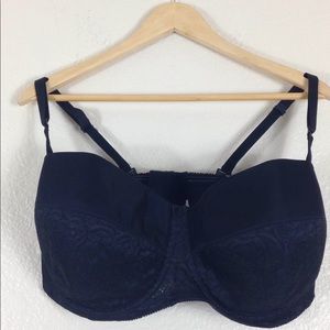 Bali Black Removable Straps Bra Size 42DDD 95